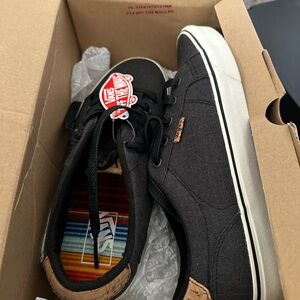 New Vans Men’s Shoes - Dark Gray/White. Size 9.5